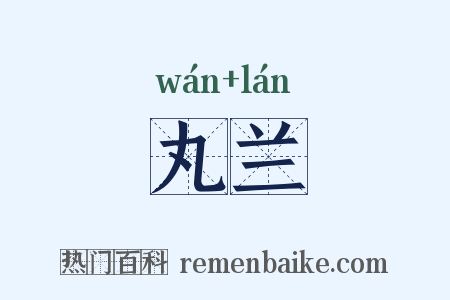 丸兰是什么意思的图片